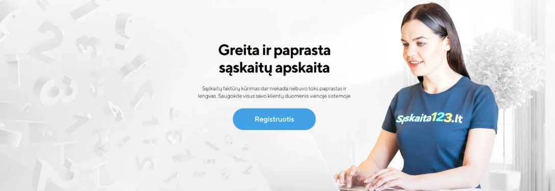 Nereikia buhalterio – sąskaita123 leidžia išrašyti sąskaitas faktūras per kelias sekundes
